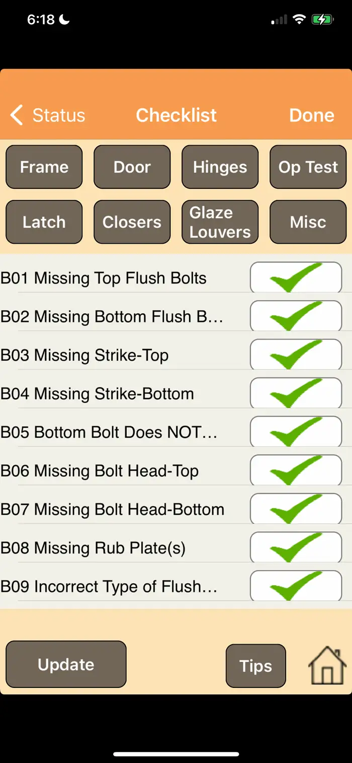 Checklist