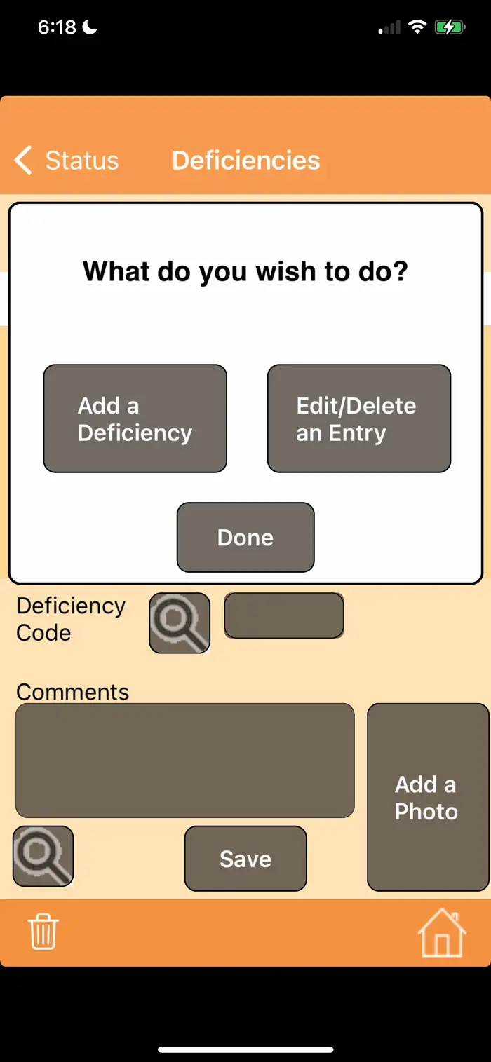 Deficiencies